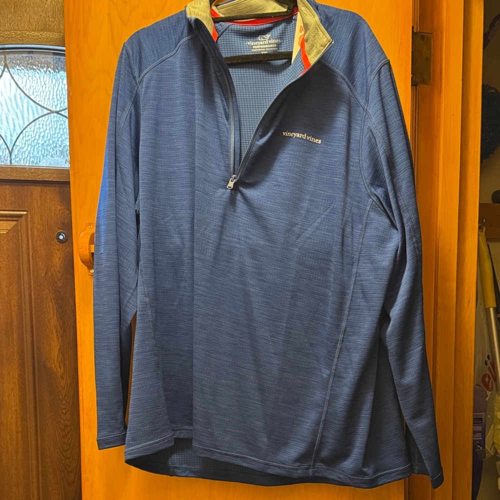 Vineyard Vines Men's Navy Quarter-Zip Jacket